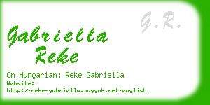 gabriella reke business card